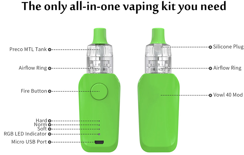 Vowl 40W MTL Starter Kit Features 02