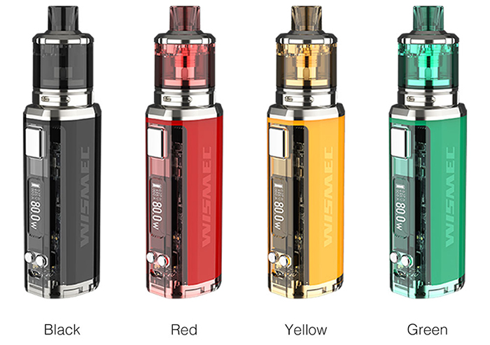 Wismec SINUOUS V80 Kit with Amor NSE Atomizer Colors