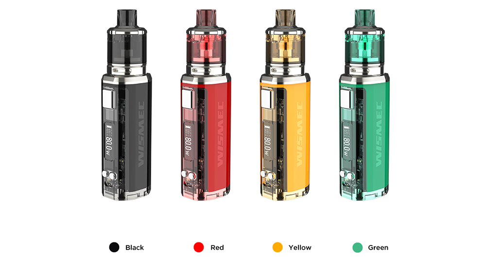 Wismec SINUOUS V80 Kit with Amor NSE Atomizer Colors
