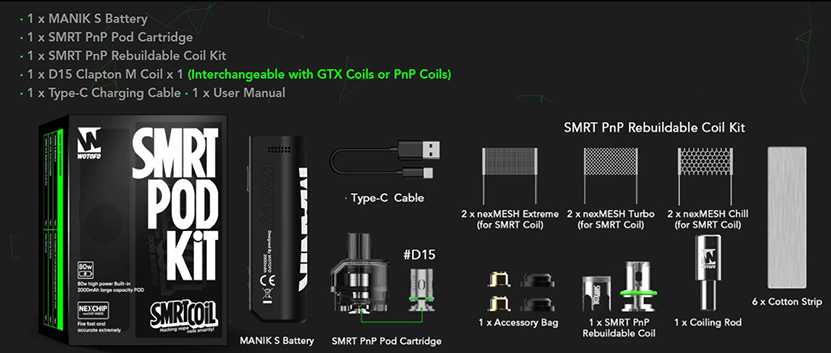 Wotofo SMRT Kit Package
