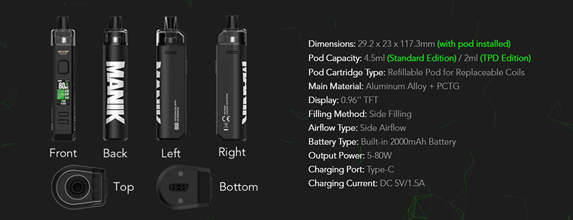 Wotofo SMRT Pod Kit Feature 7