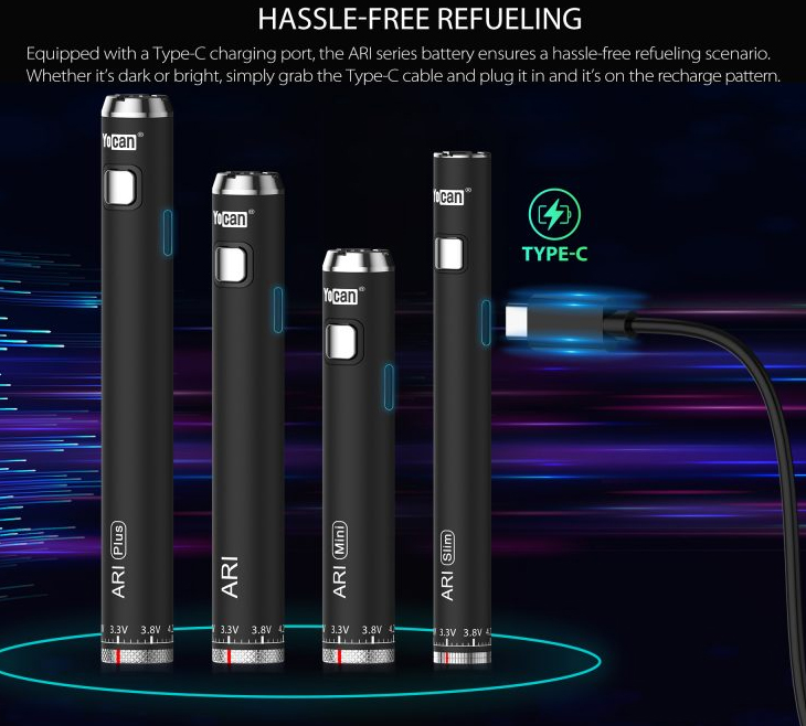 Yocan Air Mini Battery Type C Charging