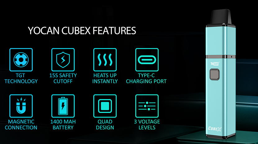 Yocan Cubex Vaporizer Kit Features