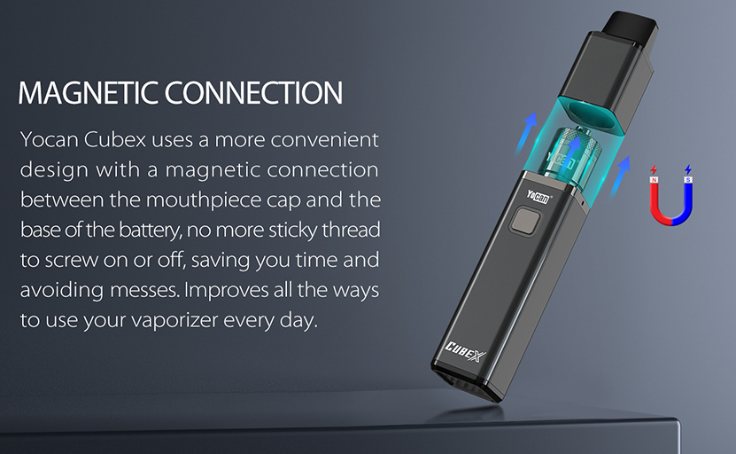 Yocan Cubex Vaporizer Kit Magnetic Connections