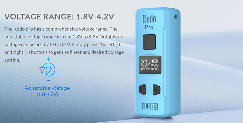 Yocan Kodo Pro Battery Voltage Adjustment