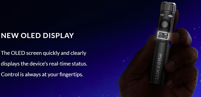 Yocan LUX 2.0 Plus Battery OLED Display