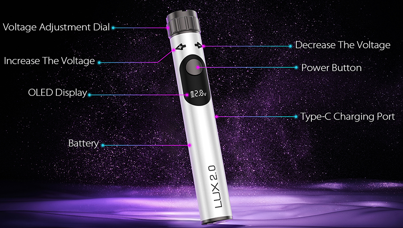 Yocan LUX 2.0 Plus Battery Component