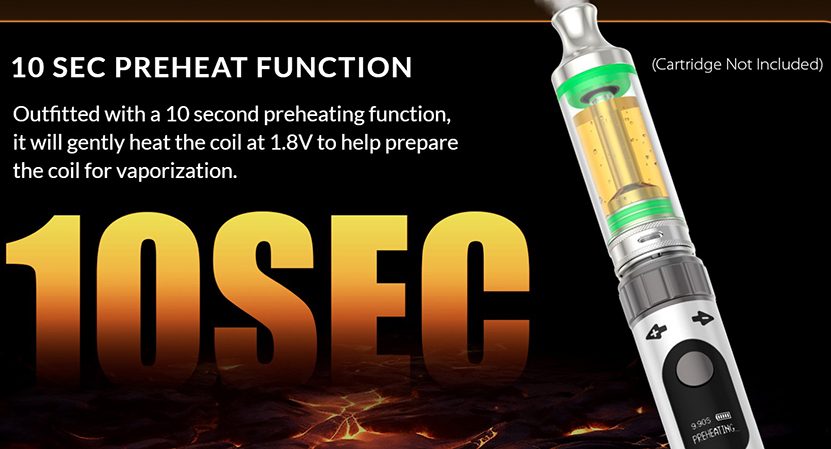 Yocan LUX 2.0 Plus Battery Preheat Function