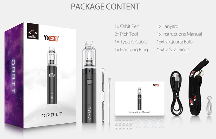 Yocan Orbit Vaporizer Kit Package