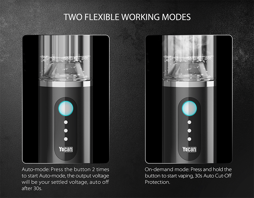 Yocan Pillar Smart Erig Kit Operation Modes