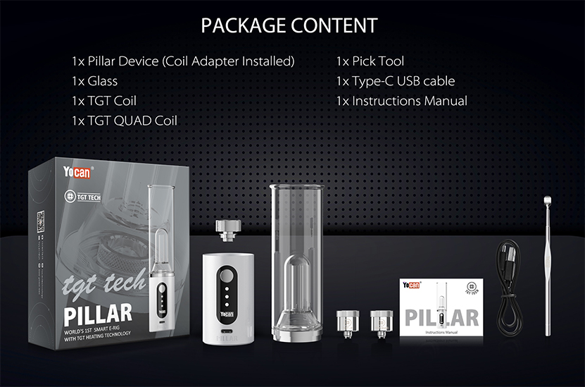 Yocan Pillar Smart Erig Kit Package