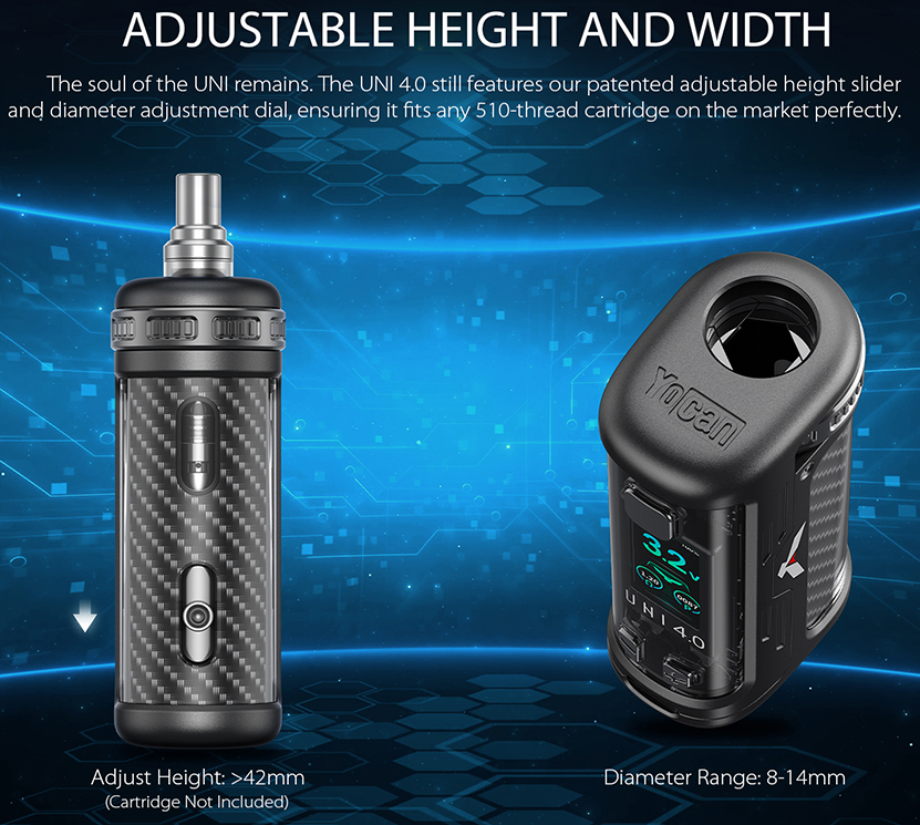 Yocan UNI 4.0 Mod Adjustable Height