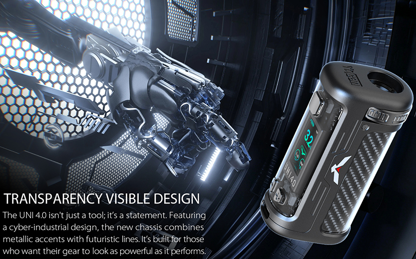 Yocan UNI 4.0 Mod Transparency Visible Design