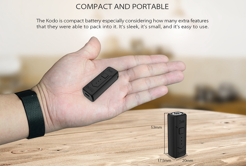 Yocan Kodo Battery Mod Compact Design