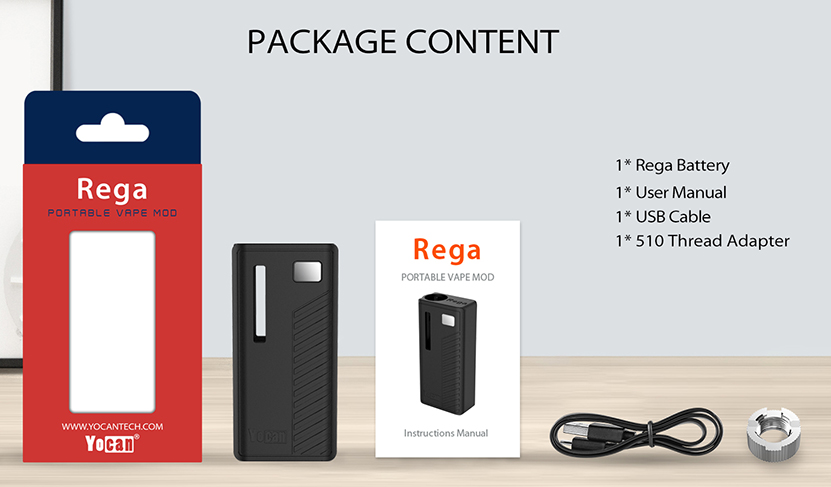 Yocan Rega Vape Mod Package