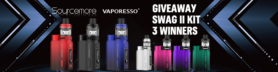 Sourcemore & Vaporesso Swag II Kit Giveaway