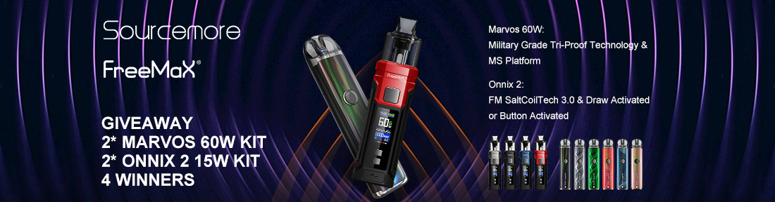 Sourcemore x Freemax Marvos 60W & Onnix 2 15W Kits