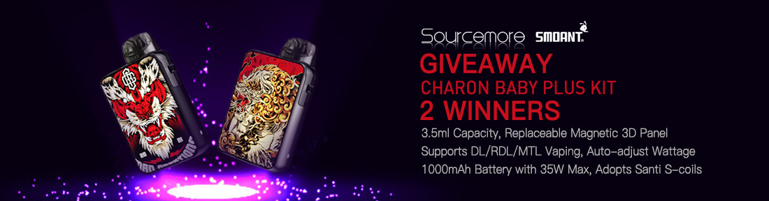 Sourcemore x Smoant Charon Baby Plus Kit Giveaway