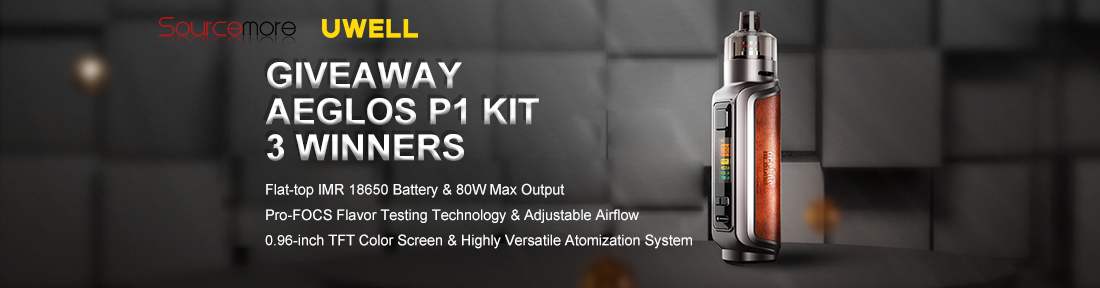 Sourcemore & Uwell Aegols P1 Kit Giveaway