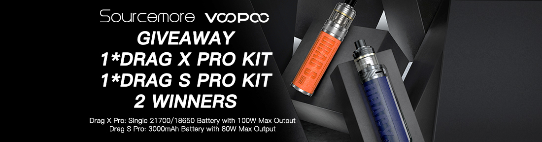 Sourcemore x VOOPOO Drag X Pro & Drag S Pro Kits Giveaway