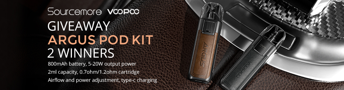 Sourcemore x VOOPOO Argus Pod System Kit Giveaway