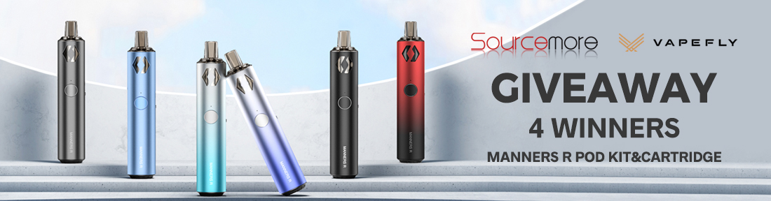 Sourcemore x Vapefly Manners Pod Kit & Cartridge Giveaway