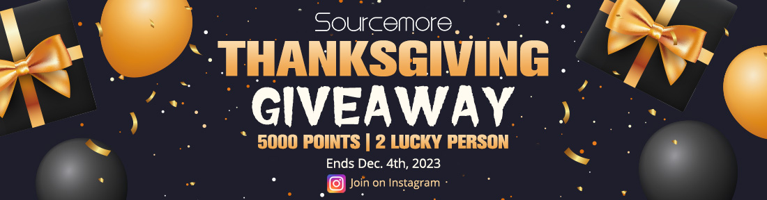 2023 Sourcemore Thanksgiving Giveaway