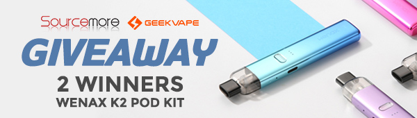 Sourcemore X GeekVape Wenax K2 Kit Giveaway