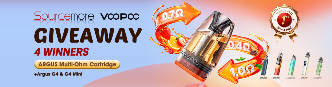 Sourcemore X VOOPOO Argus Multi Ohm Cartridge Giveaway