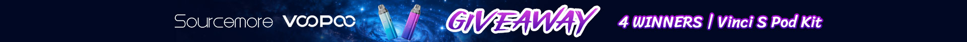 Sourcemore X VOOPOO Vinci S Pod Kit Giveaway