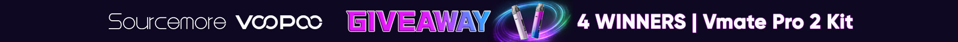 Sourcemore and VOOPOO Vmate Pro 2 Kit Giveaway
