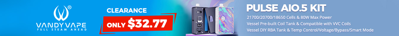 Vandy Vape Pulse AIO.5 Kit Clearance Special Price Only 32.77 USD