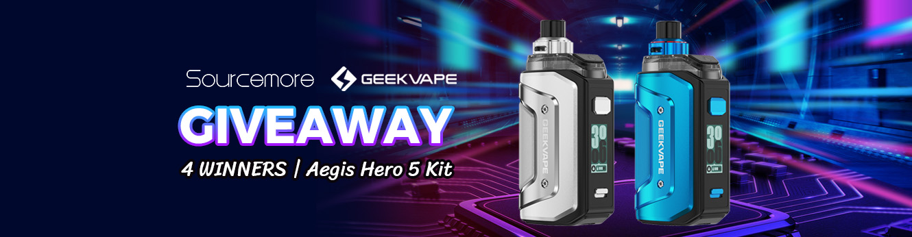 Sourcemore x GeekVape Aegis Hero 5 Kit Giveaway
