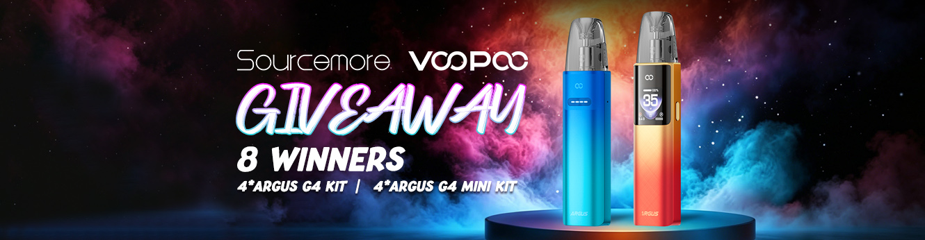 Sourcemore x VOOPOO Argus G4 & Argus G4 Mini Kit Giveaway