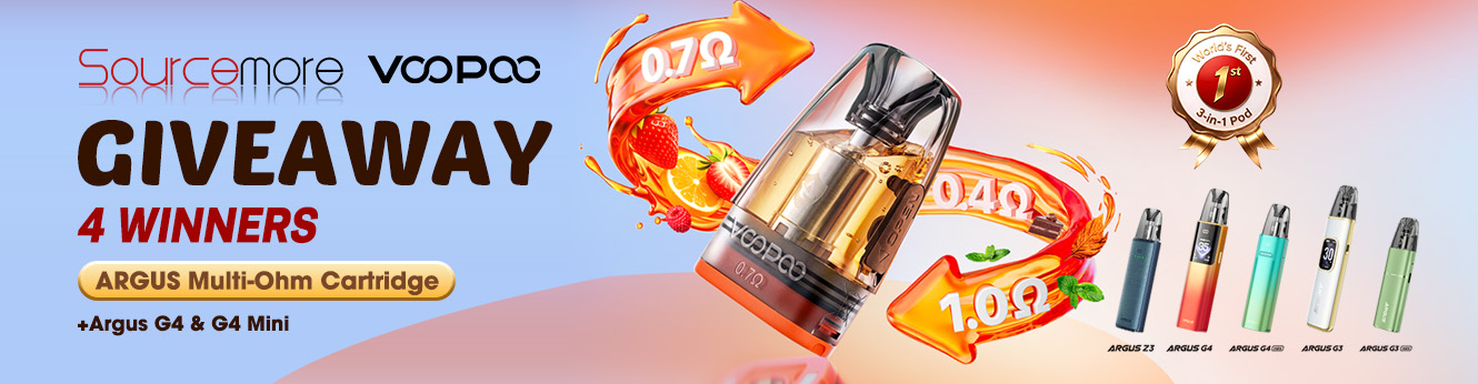Sourcemore x VOOPOO Argus Multi-Ohm Cartridge Giveaway