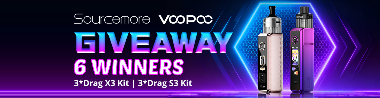 Sourcemore x VOOPOO Drag X3 & Drag S3 Kit Giveaway