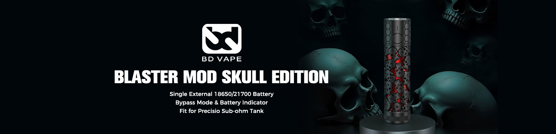 BD Vape Blaster Mod Skull Edition