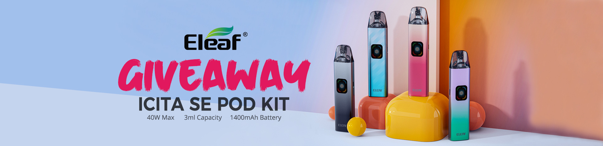 Eleaf iCita SE Pod Kit Giveaway