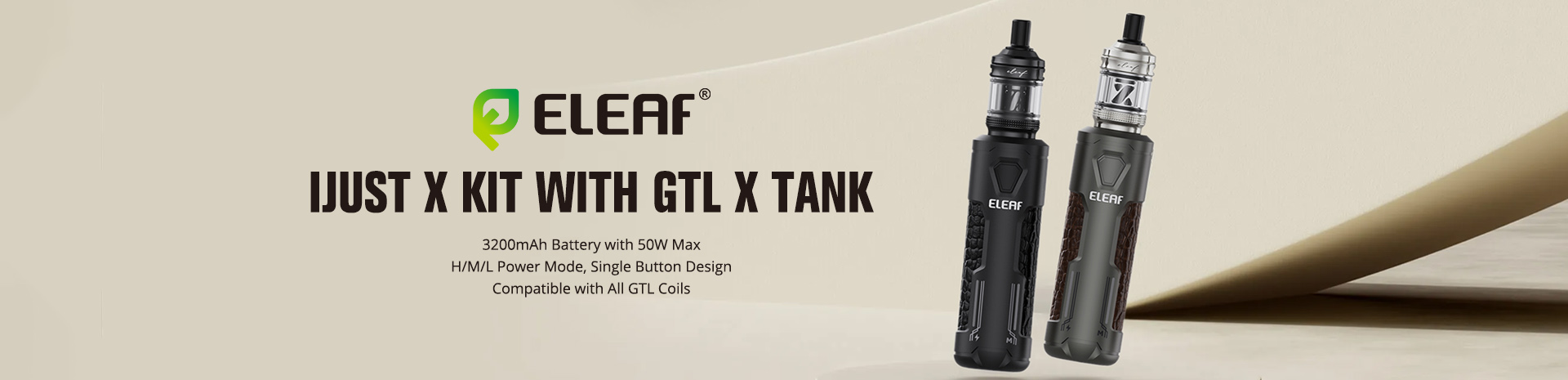 Eleaf iJust X Kit with GTL X Tank