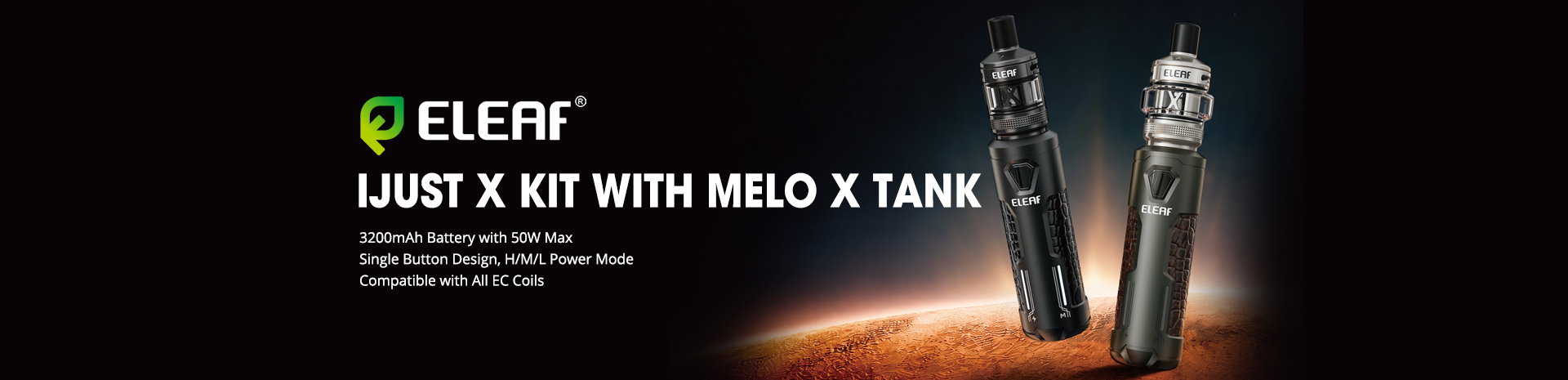 Eleaf iJust X Kit with Melo X Tank