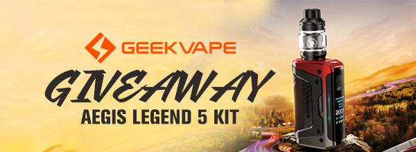 GeekVape Aegis Legend 5 Kit Giveaway