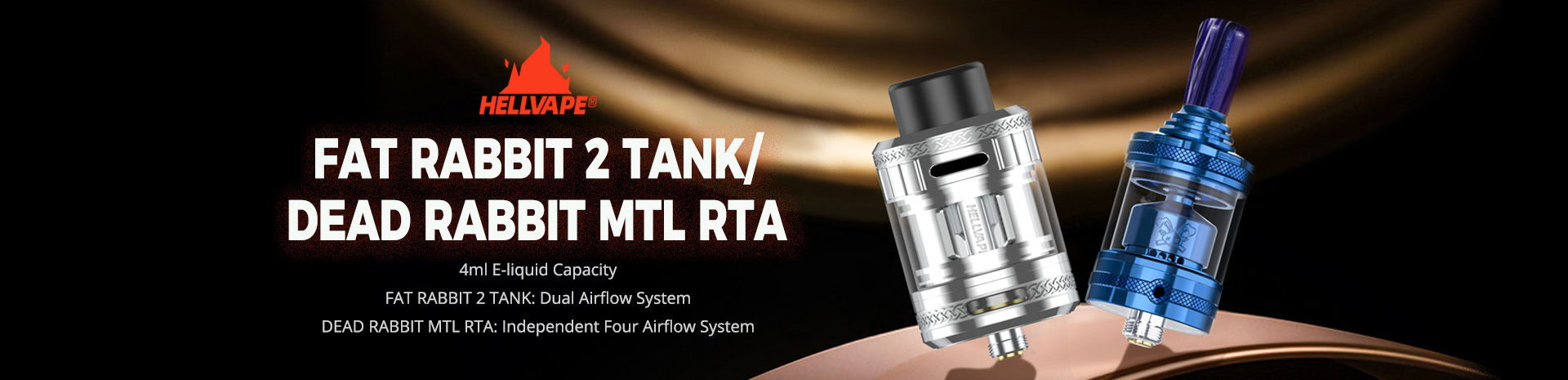 Hellvape Dead Rabbit MTL RTA and Hellvape Fat Rabbit 2 Tank