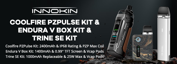 Innokin Coolfire PZPulse Kit and Innokin Endura V Box Kit and Innokin Trine SE Kit