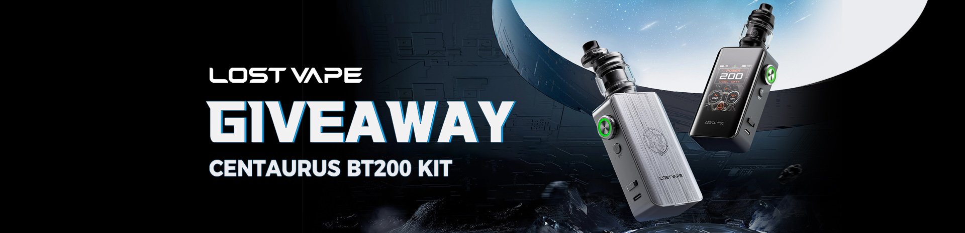 Lost Vape Centaurus BT200 Kit Giveaway