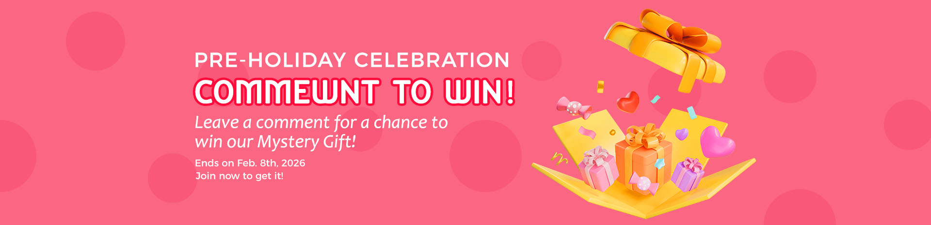 Social Media Pre Holiday Celebration Introduction