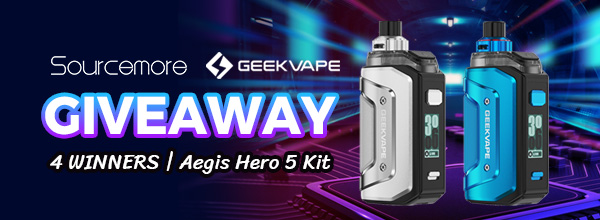 Sourcemore X GeekVape Aegis Hero 5 Kit Giveaway