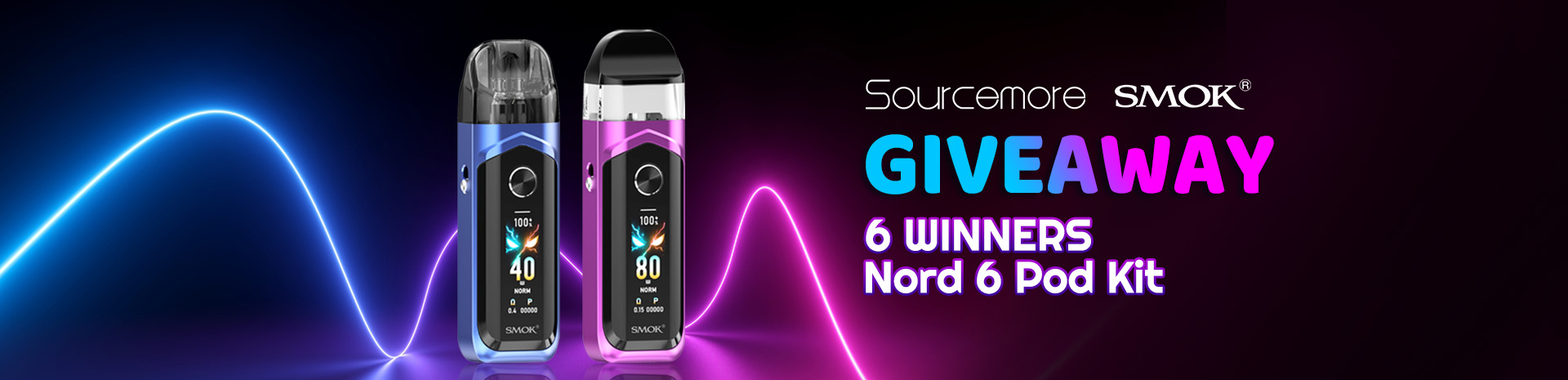 Sourcemore X SMOK Nord 6 Pod Kit Giveaway