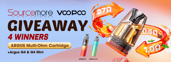 Sourcemore X VOOPOO Argus Multi Ohm Cartridge Giveaway