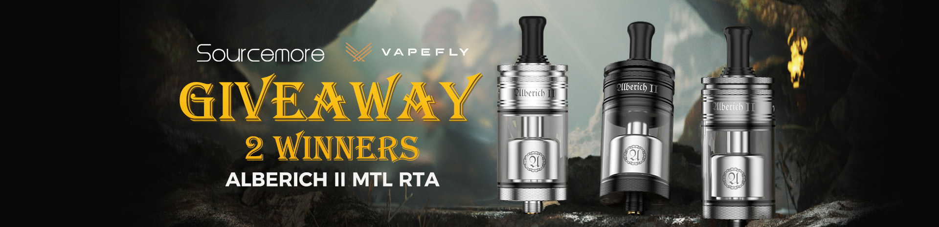 Sourcemore X Vapefly Alberich II 2 MTL RTA Giveaway