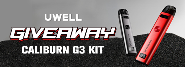 Uwell Caliburn G3 Kit Giveaway